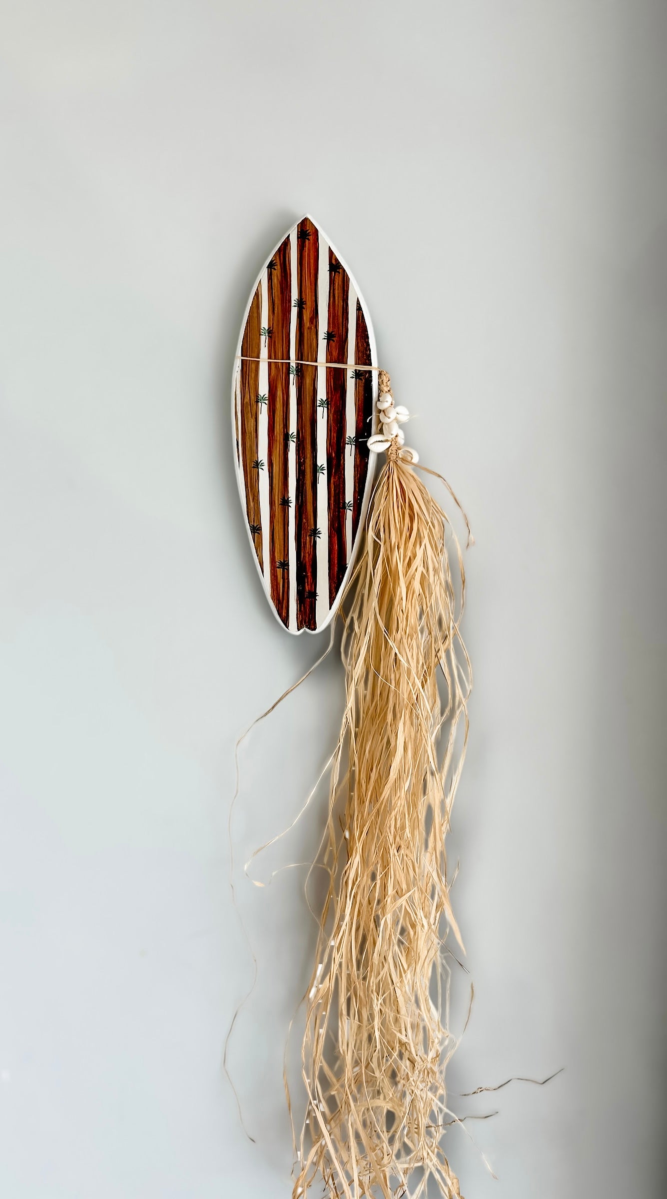 Boho Wave Rider Wall Tile - Brown Stripe