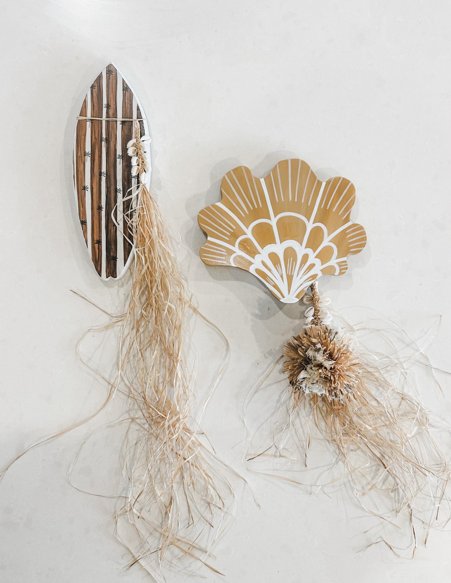 Boho Wave Rider Wall Tile - Brown Stripe