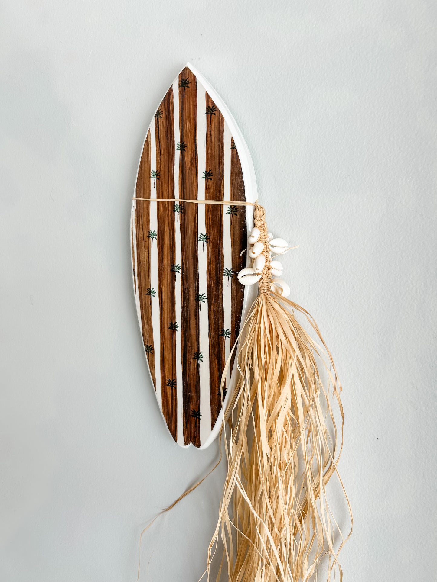 Boho Wave Rider Wall Tile - Brown Stripe