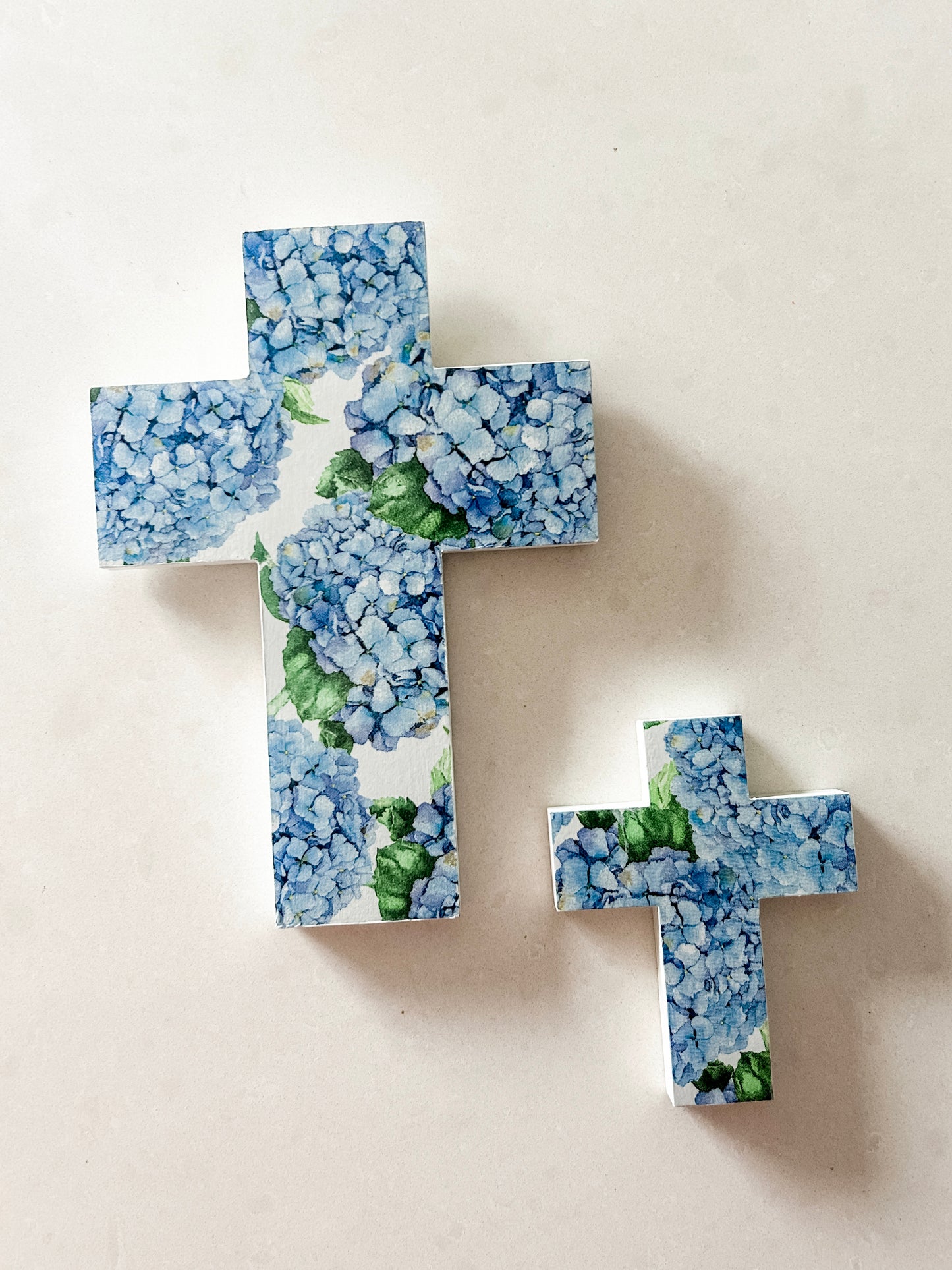 Hydrangea Wall Cross - Mini