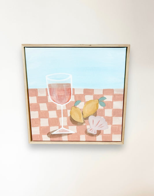 ‘Lunch at Villa Nura’ - Framed Original