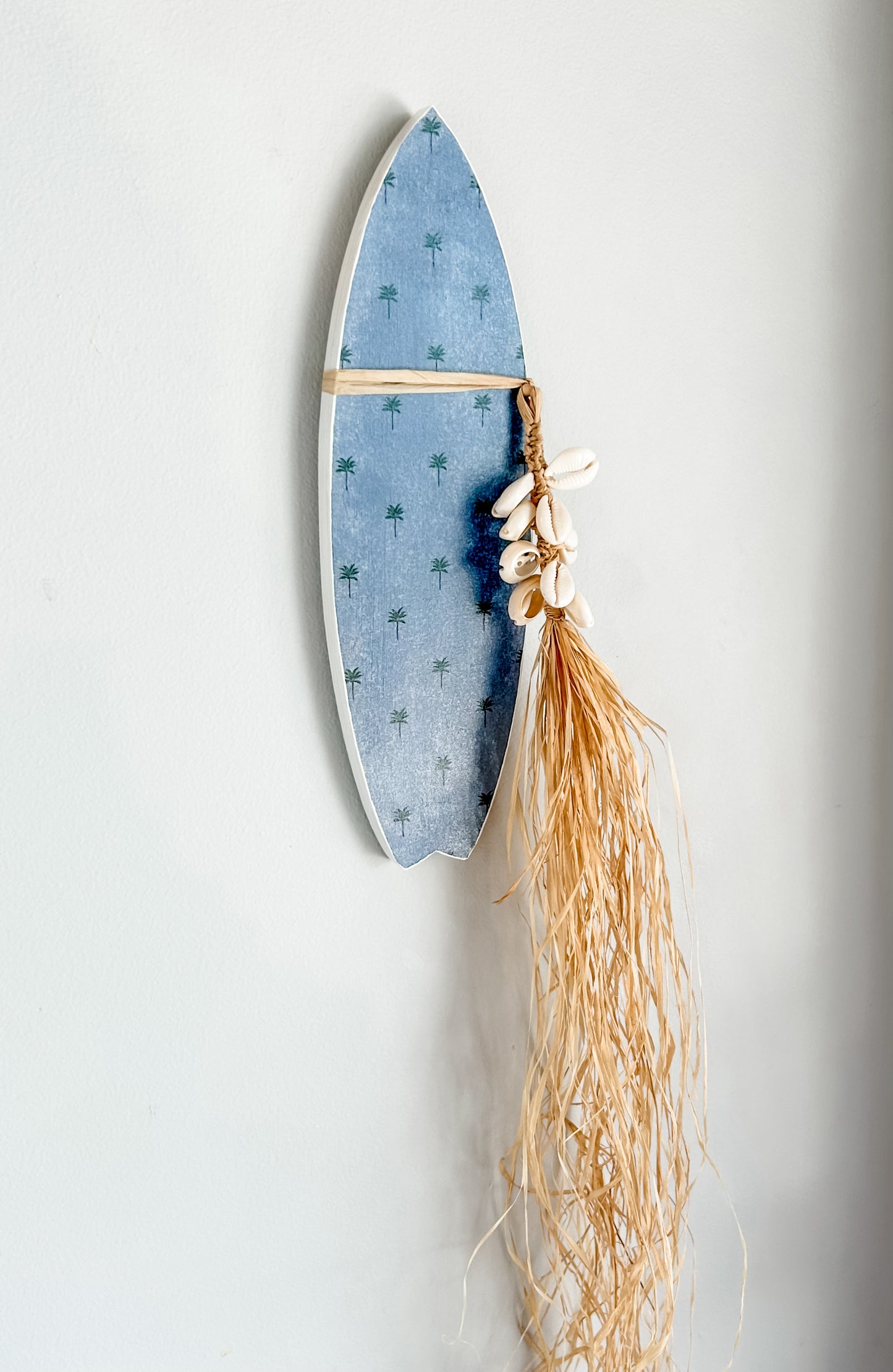 Boho Wave Rider Wall Tile - Blue
