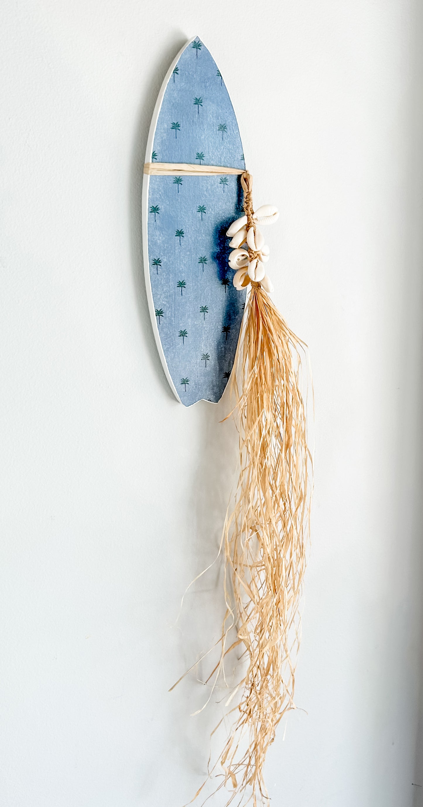 Boho Wave Rider Wall Tile - Blue
