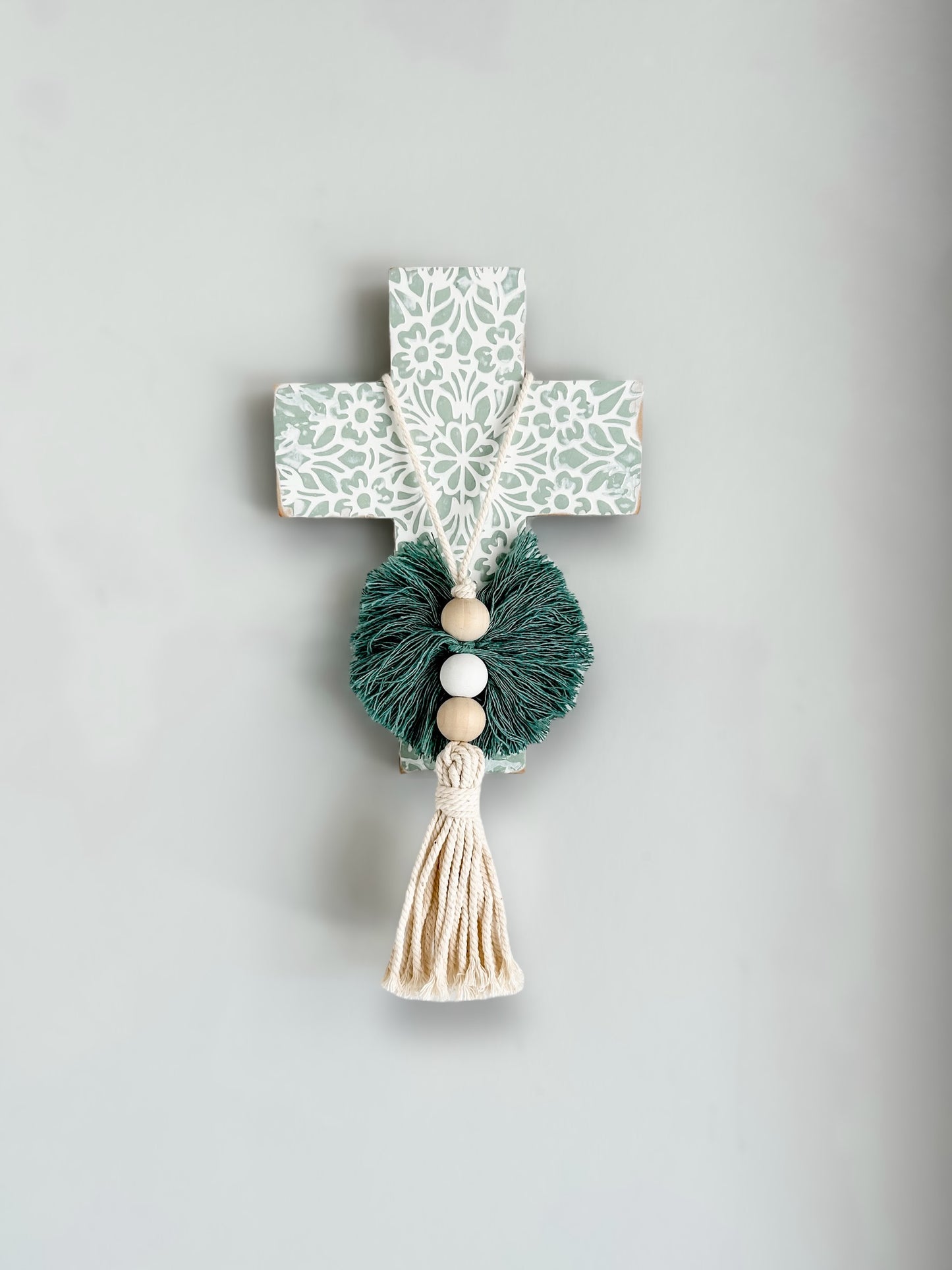 Pheeta Wall Cross Sage - Small