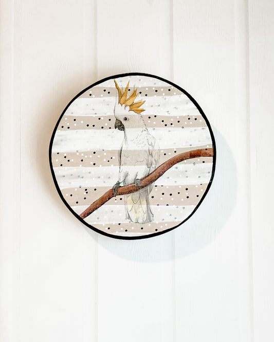 Cockatoo Circular Wall Tile