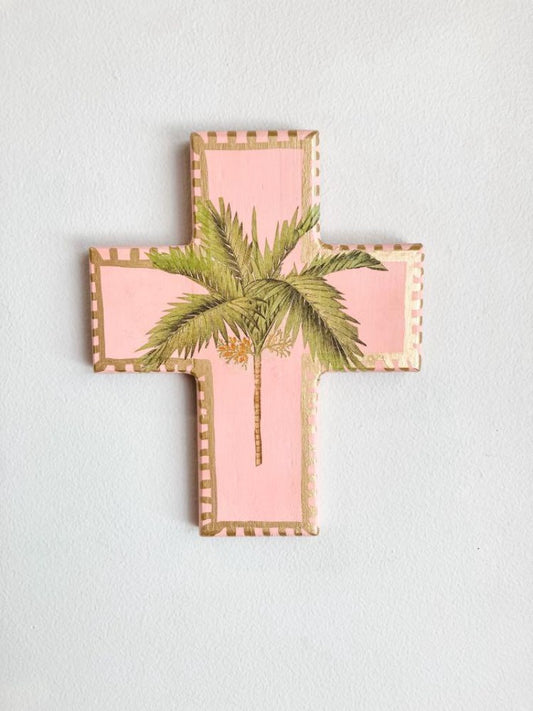 Malibu Wall Cross Peachy Pink - Small