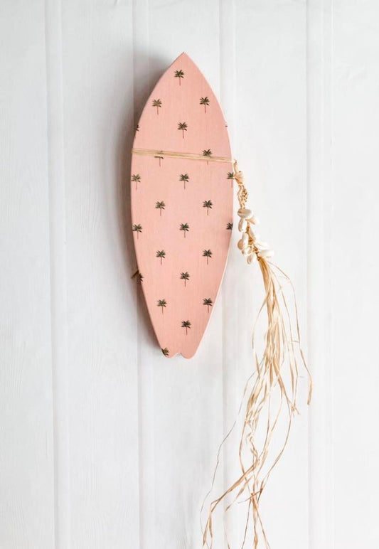 For lovers of coastal living, surfing, bohemian vibes, desert tones, peach, palm trees, tropical living For lovers of neutrals, desert tones, modern boho bohemian vibe decor palm trees beautiful details raffia pompom and tassel decoration. Sea shell wall hanging. seashell wall tile. 
Decor for your holiday home, beach house, dream home, Airbnb property, Coastal Home, beach house, vacation property.